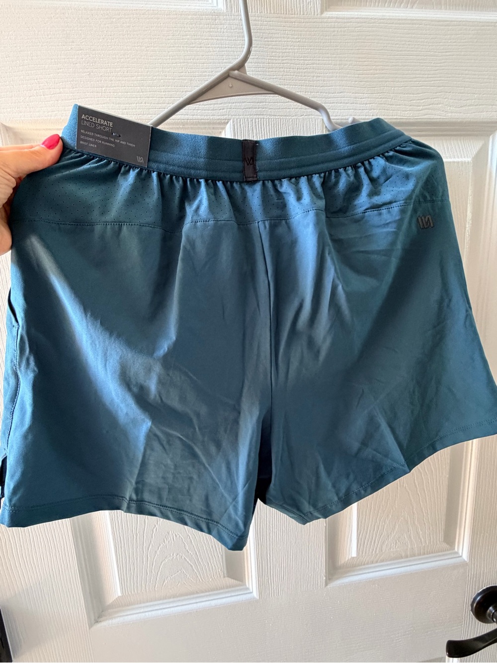 NWT - VRST Men’s Lined Athletic Shorts — Teal Blue / small 5” lined